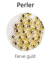 Perler 8 mm farve guld